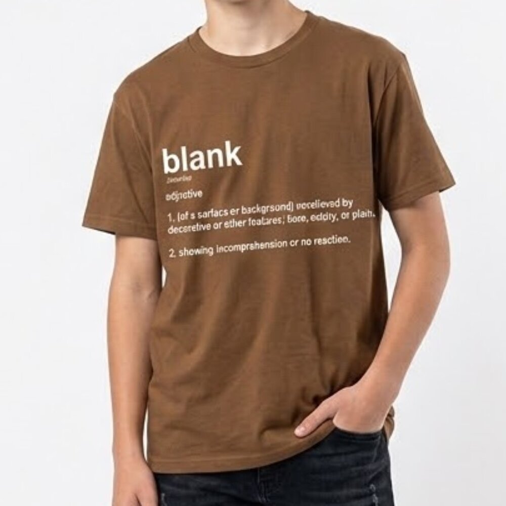Streetwear Men’s Brown Cotton Graphic T-Shirt Size Small Cotton Printed Tee NWOT